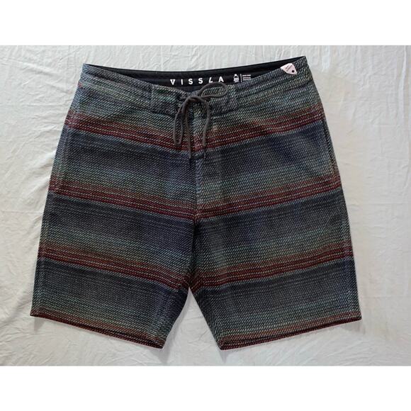 VISSLA Other - Vissla Sofa Surfer Upcycle Polyester Soft Knit Board Shorts. Men's S, EUC!!